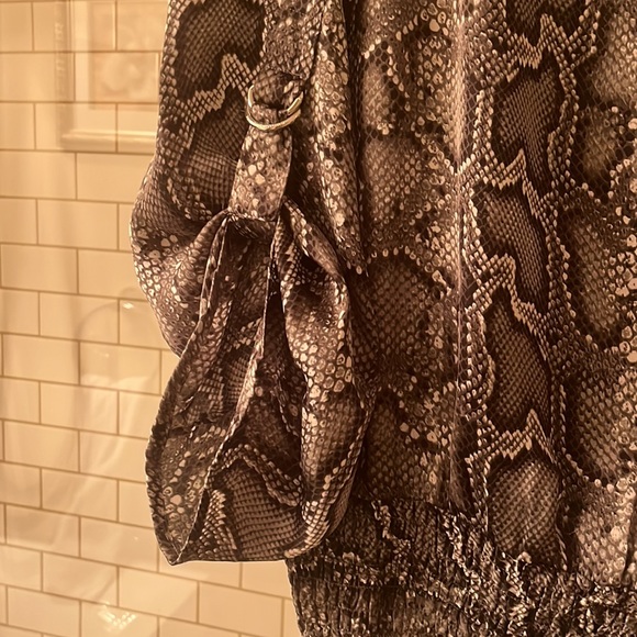Michael Kors Snakeskin Satin Top - Picture 4 of 5